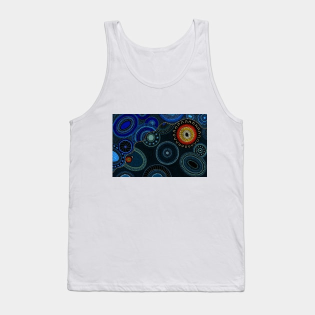 Isolation - Blue Tank Top by koorikicksart